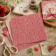 Картон для Scrapbooking, 30,5х30,5см, STRUKTURA VINTAGE Клубничный