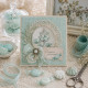 Картон для Scrapbooking, 30,5х30,5см, STRUKTURA VINTAGE Мята