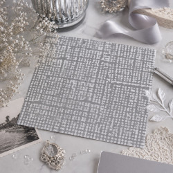Картон для Scrapbooking, 30,5х30,5см, STRUKTURA VINTAGE Серебристо-черный