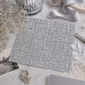 Картон для Scrapbooking, 30,5х30,5см, STRUKTURA VINTAGE Серебристо-черный