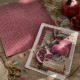 Картон для Scrapbooking, 30,5х30,5см, STRUKTURA VINTAGE Гранатовый