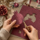 Картон для Scrapbooking, 30,5х30,5см, STRUKTURA VINTAGE Гранатовый