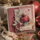 Картон для Scrapbooking, 30,5х30,5см, STRUKTURA VINTAGE Гранатовый