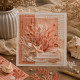 Картон для Scrapbooking, 30,5х30,5см, STRUKTURA VINTAGE Коралловый
