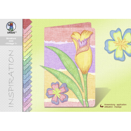 Набор картон для Scrapbooking,A 6," STRUKTURA VINTAGE1" A6, 60 листов