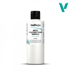 Акриловый полиуретановый сатиновый лак Vallejo, 200мл